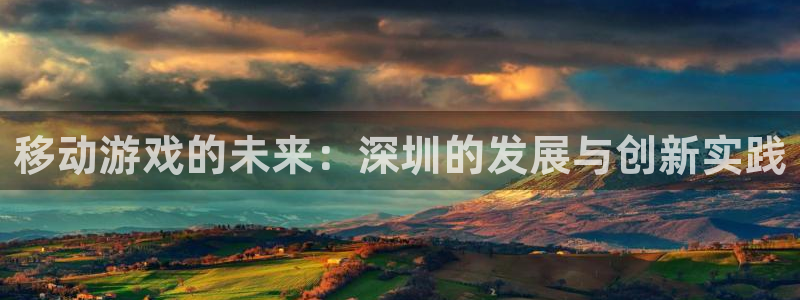 万赢娱乐有限公司：移动游戏的未来：深圳的发展与创新实践