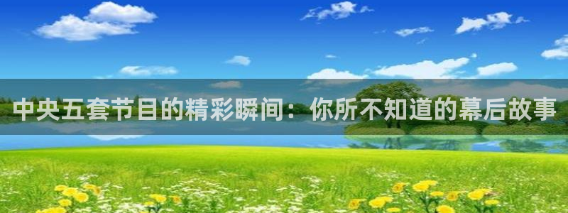 so米nba篮球直播：中央五套节目的精彩瞬间：你所不知道的幕后故事