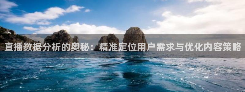 so米nba体育直播：直播数据分析的奥秘：精准定位用户需求与优化内容策略
