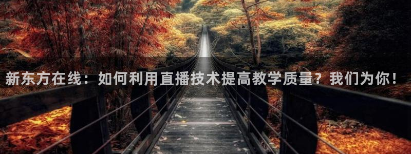 so米体育足球直播：新东方在线：如何利用直播技术提高教学质量？我们为你！